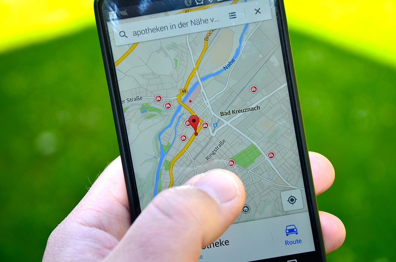 Geofencing mobile map